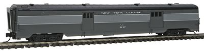 Intermountain Centralia Car Shops Streamlined Smooth-Side Baggage Car - Ready to Run New York Central (1946 Post-War 2-Tone Gray) - N-Scale