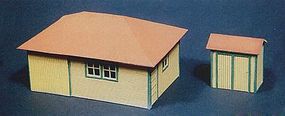 Intermountain Laser-Works Line Wood Kits Santa Fe Lineside Set #2 HO Scale Model Railroad Building #84502