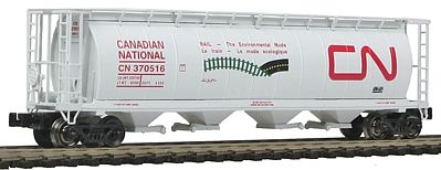 Intermountain 59 4-Bay Cylindrical Covered Hopper Canadian National Z Scale Model Train Freight Car #85202