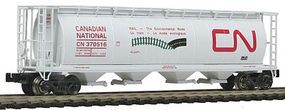 Intermountain 59' 4-Bay Cylindrical Covered Hopper Canadian National Z Scale Model Train Freight Car #85202