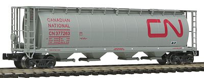 Intermountain 59 4-Bay Cylindrical Covered Hopper Canadian National Z Scale Model Train Freight Car #85205