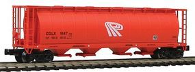 Intermountain 59' 4-Bay Cylindrical Covered Hopper Potash Corporation Z Scale Model Train Freight Car #85219