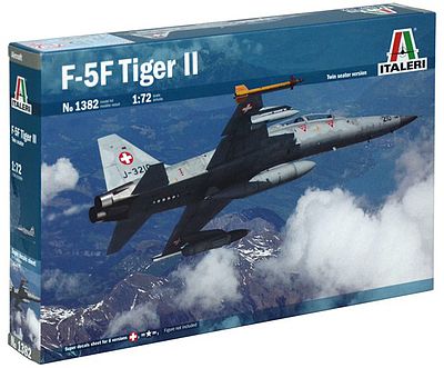 Italeri F-5F Twin Seater Trainer Plastic Model Airplane Kit 1/72 Scale #1382s