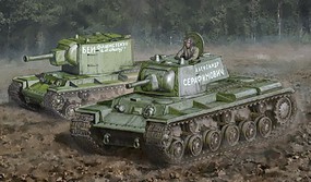 Italeri KV1/KV2 Tank with Driver Plastic Model Military Vehicle Kit 1/56 Scale #15763