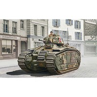Italeri Char B1 Tank with 3 Drivers Plastic Model Military Vehicle Kit 1/56 Scale #15766 Italeri Char B1 Tank with 3 Drivers Plastic Model Military Vehicle Kit 1/56 Scale #15766