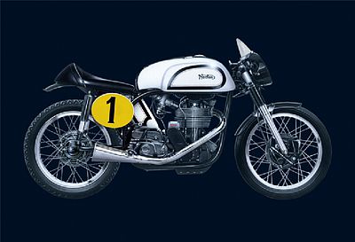 Italeri 1951 Norton Manx 500cc -- Plastic Model Motorcycle Kit -- 1/9 Scale -- #4602s