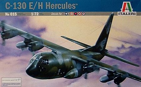 Italeri C-130 Hercules Plastic Model Airplane Kit 1/72 Scale #550015