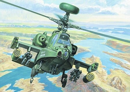 Italeri AH-64D New Apache Longbow Plastic Model Helicopter Kit 1/72 Scale #550080