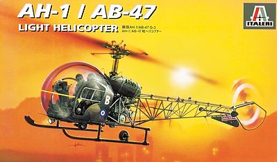Italeri OH-13/AB-47 Plastic Model Helicopter Kit 1/72 Scale #550095