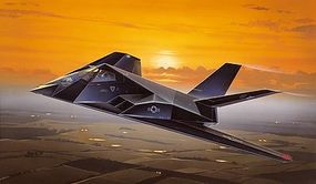 F117 Stealth Aircraft Plastic Model Airplane Kit 1/72 Scale #550189