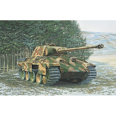 Italeri Panther Ausf A Tank (Re-Issue) Plastic Model Military Vehicle Kit 1/35 Scale #550270