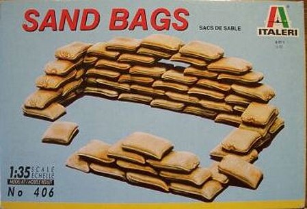 Italeri Sandbags Plastic Model Military Diorama Kit 1/35 Scale #550406