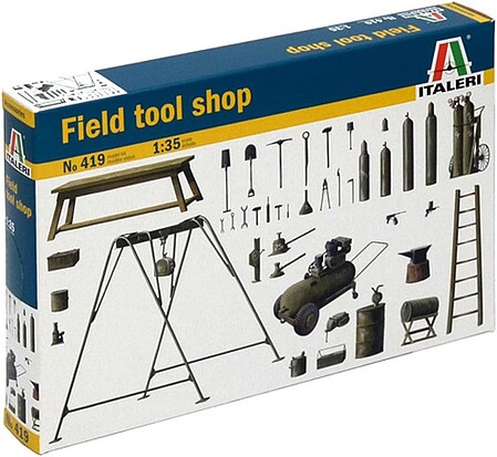 Italeri Field Tool Shop Plastic Model Military Diorama Kit 1/35 Scale #550419