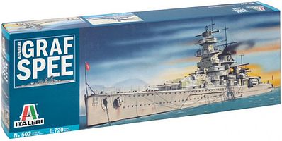 Italeri Admiral Graf Spee German Pocket Battleship Plastic Model Military Ship Kit 1/720 #550502