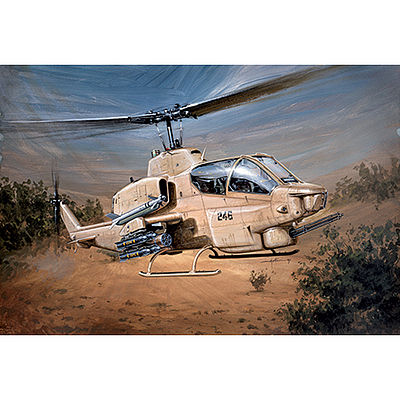 Italeri Bell AH-1W Supercobra Plastic Model Helicopter Kit 1/48 Scale #550833