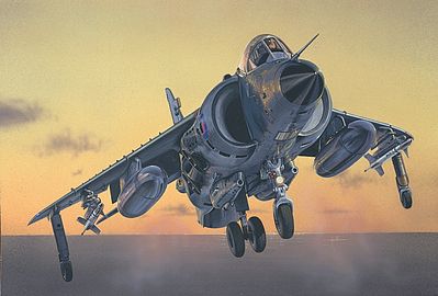 Italeri Sea Harrier FRS1 Fighter/Bomber Plastic Model Airplane Kit 1/72 Scale #551236