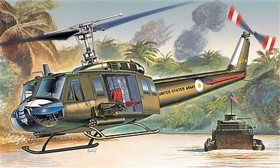 Italeri UH-1D Slick Plastic Model Helicopter Kit 1/72 Scale #551247