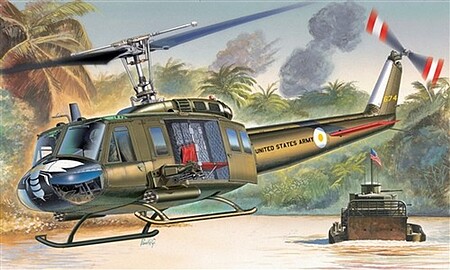 Italeri UH-1D Slick Plastic Model Helicopter Kit 1/72 Scale #551247