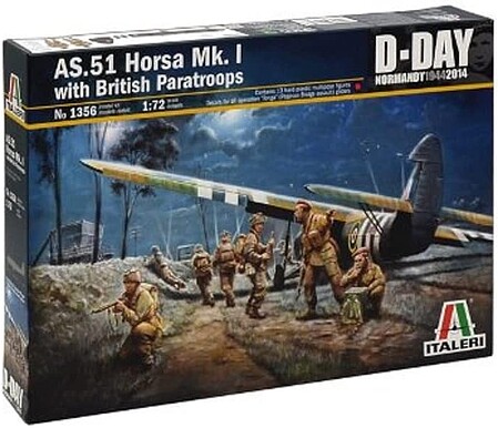 Italeri AS.51 Horsa MK.I/II/British Paratroops Plastic Model