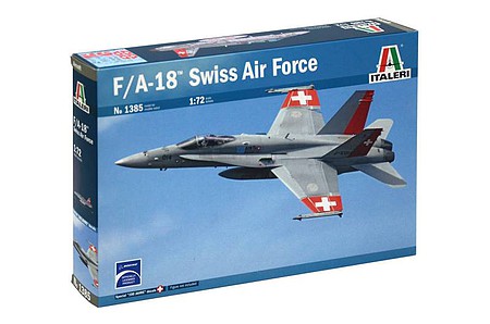 Italeri F/A-18 SWISS AIR FORCE Plastic Model Airplane Kit 1/72 Scale #551385