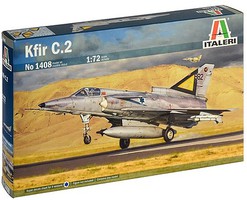 Italeri Kfir C2 IAF Jet Fighter Plastic Model Airplane Kit 1/72 Scale #551408