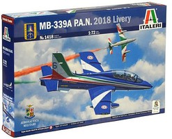 Italeri MB339A PAN 2018 Livery Italian Aircraft Plastic Model Airplane Kit 1/72 Scale #551418