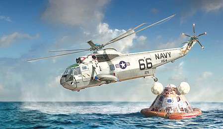 Italeri 1/72 SH3 Sea King Apollo Recovery Helicopter 50th Moon Landing