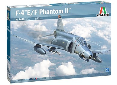 Italeri F4E/F Phantom II Fighter Plastic Model Airplane Kit 1/72 Scale #551448