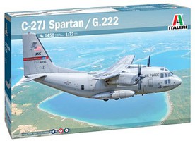 Italeri C27J/G222 Spartan Cargo Transport Aircraft Plastic Model Airplane Kit 1/72 Scale #551450