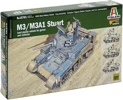 Italeri M3 Stuart Light Tank Plastic Model Military Vehicle Kit 1/56 Scale #5515761 Italeri M3 Stuart Light Tank Plastic Model Military Vehicle Kit 1/56 Scale #5515761