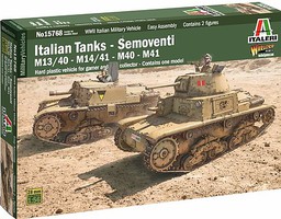 Italeri Italian Tanks & Semoventi M-13/40 Plastic Model Military Vehicle Kit 1/56 Scale #5515768