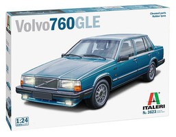 Italeri Volvo 760 GLE 4-Door Sedan Plastic Model Car Vehicle Kit 1/24 Scale #553623