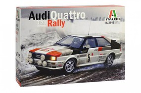 Italeri Audi Quattro Rally Plastic Model Car Vehicle Kit 1/24 Scale #553642