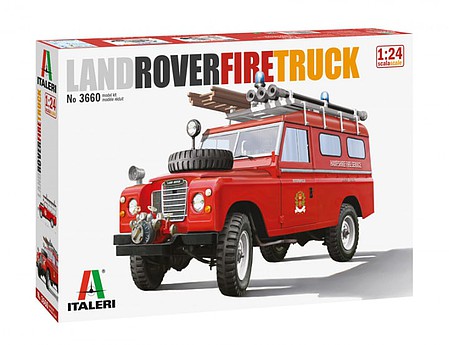 Italeri 1/24 Land Rover Fire Truck Plastic Model Truck Vehicle Kit 1/24 Scale #553660