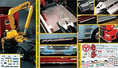Italeri Truck Accessories Set II Plastic Model Vehicle Kit 1/24 Scale #553854