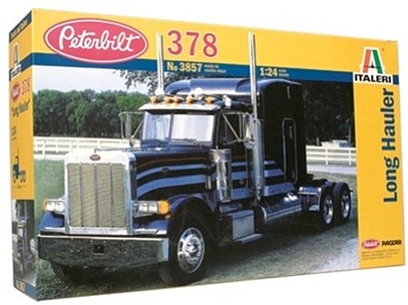 Italeri Peterbilt 378 Long Hauler Tractor Cab Plastic Model Truck Kit 1/24 Scale #553857