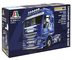 Italeri Iveco Hi-Way 40th Anniversary Plastic Model Truck Vehicle Kit 1/24 Scale #553919