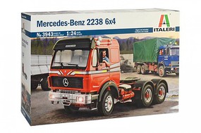 Italeri Mercedes Benz 2238 6x4 Plastic Model Truck Vehicle Kit 1/24 Scale #553943