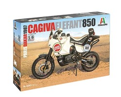 Italeri Cagiva Elefant 850 Paris-Dakar 1987 Hobby and Plastic Model Motorcycle Kit #554643