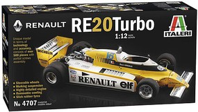 Italeri Renault RE20 Turbo Formula 1 Race Car Plastic Model Car Vehicle Kit 1/12 Scale #554707