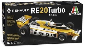 Italeri Renault RE20 Turbo Formula 1 Race Car Plastic Model Car Vehicle Kit 1/12 Scale #554707