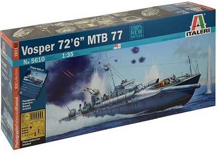 Italeri Vosper 73 6 MTB Plastic Model Military Ship Kit 1/35 Scale #555610