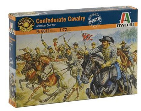 Italeri Confederate Cavalry Plastic Model Military Figure Kit 1/72 Scale #556011