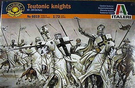 Italeri Teutonic Knights XII-XIII Century Plastic Model Military Figure Kit 1/72 Scale #556019