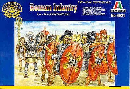 Italeri Roman Infantry Soldier Plastic Model Military Figure Kit 1/72 Scale #556021