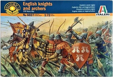 Italeri English Knights and Archers Plastic Model Military Figure Kit 1/72 Scale #556027