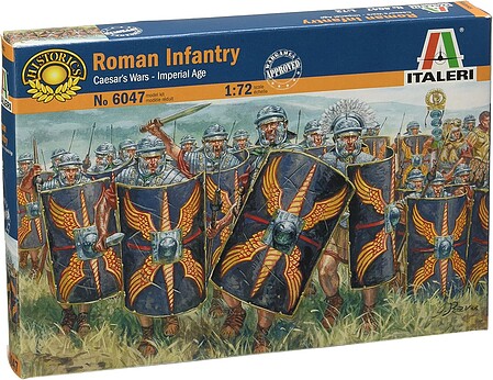 Italeri Caesars War Roman Infantry Plastic Model Military Figure Kit 1/72 Scale #556047