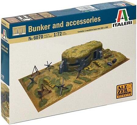 Italeri WWII Bunkers Plastic Model Military Diorama 1/72 Scale #556070