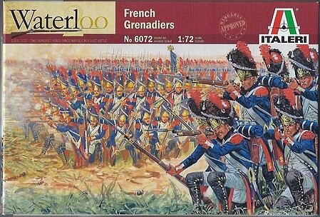 Italeri Napoleonic War - French Grenadiers Plastic Model Military Figure Kit 1/72 Scale #556072