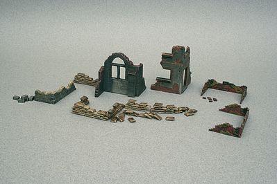 Italeri Accessories & Ruins Plastic Model Military Diorama 1/72 Scale #556087